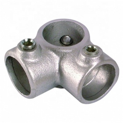 Galvanized tube clamps, key clamps for handrails