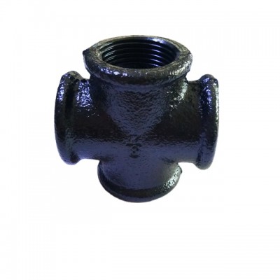 malleable iron black pipe threaded cross fittings 4 way crosses